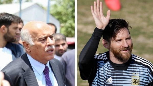 قميص ميسي يحرم رئيس الاتحاد الفلسطيني الرجوب من المباريات