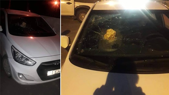 مستوطنون يهاجمون مركبة حكومية في سلفيت