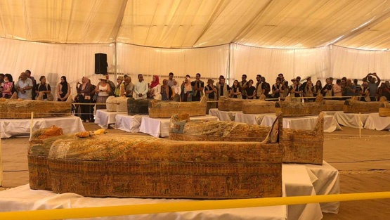 كشف أثري لتوابيت فرعونية في مصر