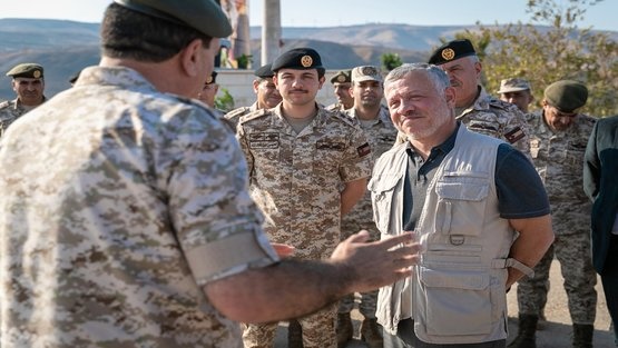 العاهل الاردني وولي العهد في الباقورة