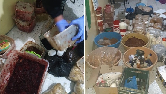 ضبط معمل معسل بشقة في رام الله