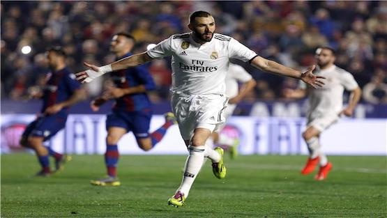 ريـال مدريد يحقق انتصاراً صعباً على ليفانتي