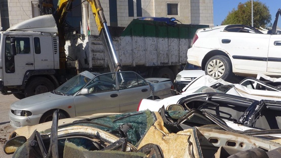 اتلاف 270 مركبة ودراجة غير قانونية في جنين