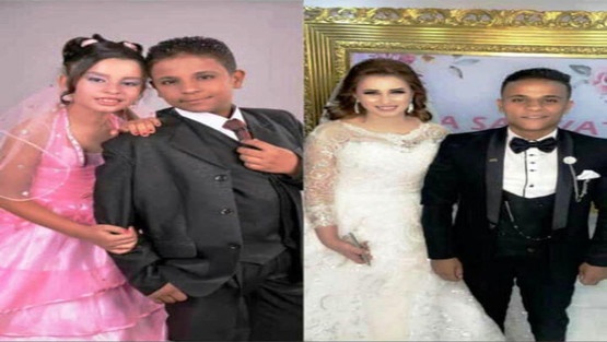 بعد 6 سنوات خطوبة.. زواج أصغر عروسين في مصر