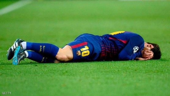 برشلونة يعلن إصابة ميسي