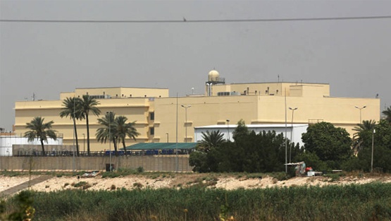 صواريخ تصيب السفارة الأمريكية في بغداد