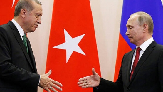 بوتين واردوغان يتفقان على وقف اطلاق النار بإدلب