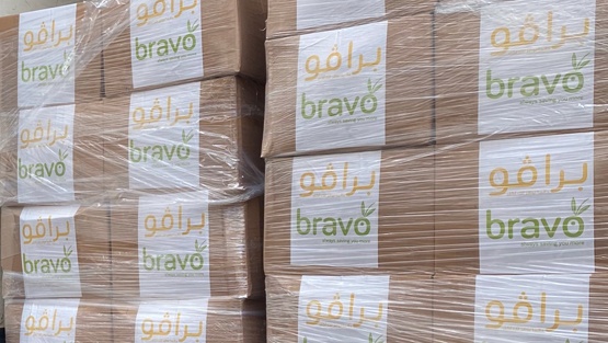 برافو تسلم مئات الطرود الغذائية لمحافظة رام الله والبيرة