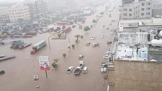 مصرع 9 أشخاص بينهم 5 أطفال في سيول وأمطار شرق اليمن