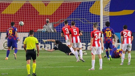 راكيتيتش ينقذ برشلونة من التعادل مع بلباو