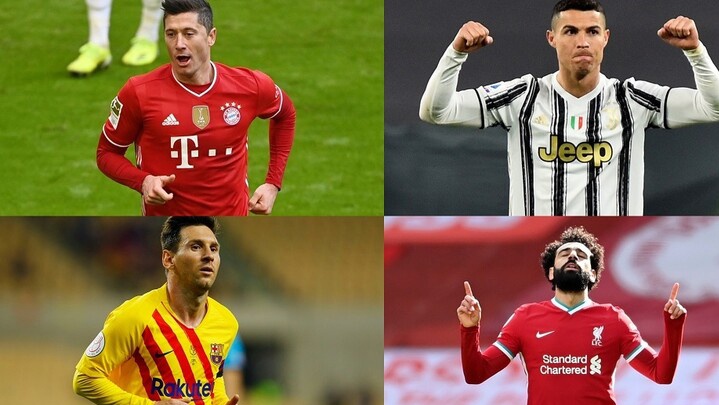 الحذاء الذهبي.. ليفاندوفسكي يتصدر و5 نجوم يتقاسمون مركز الوصافة