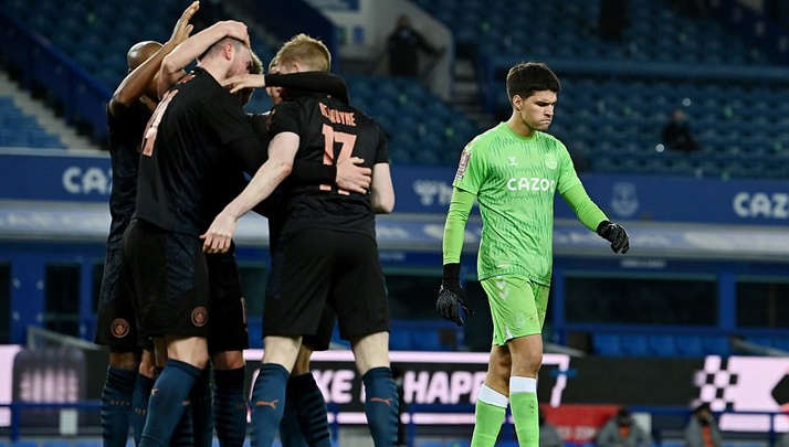 مانشستر سيتي يقهر إيفرتون ويصعد لنصف نهائي كأس الاتحاد