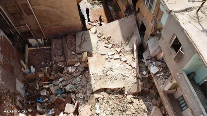 3 قتلى بانهيار مبنى سكني في مصر
